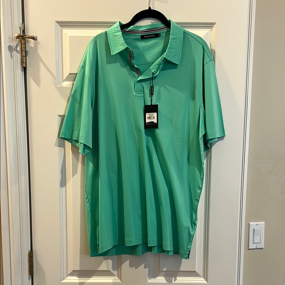 Bugatchi Men's Mint Polo Shirt